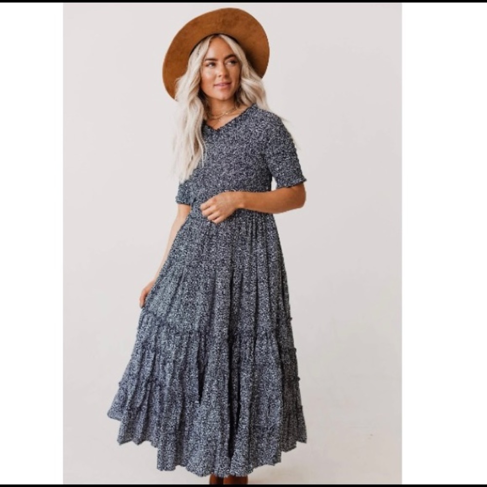Smock dress Navy